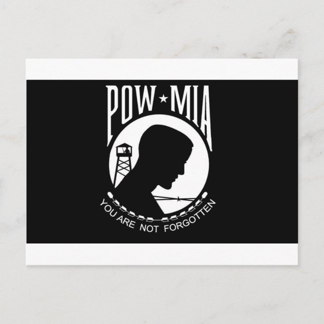 POW+MIA-Flag Postkarte (Vorderseite)