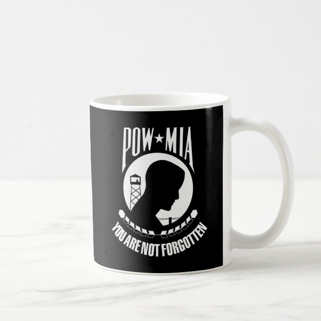 POW-MIA Flagge Kaffeetasse (Rechts)