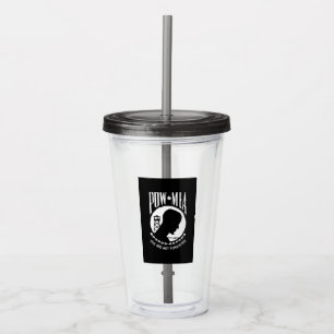 POW MIA-Flagge: Vermisste Soldaten des Vietnamkrie Acryltrinkbecher