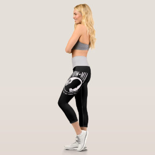 POW-MIA-Flagge: Vermisste Soldaten des Vietnamkrie Capri Leggings