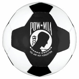 POW-MIA-Flagge: Vermisste Soldaten des Vietnamkrie Fußball