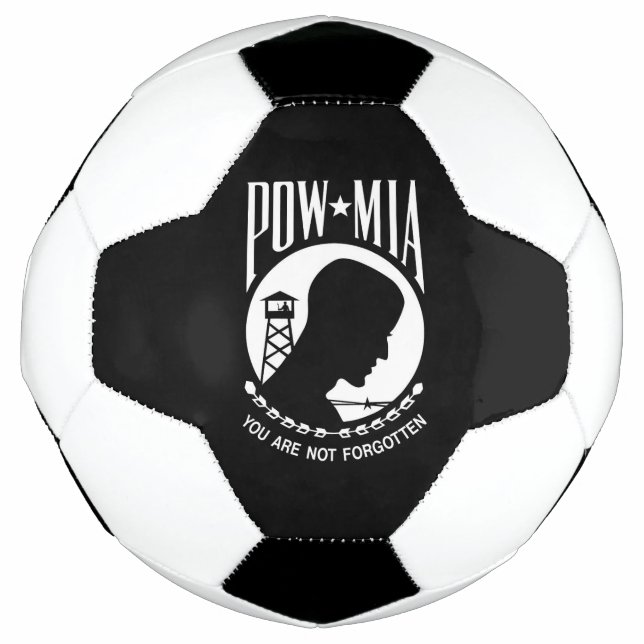 POW-MIA-Flagge: Vermisste Soldaten des Vietnamkrie Fußball (Vorderseite)