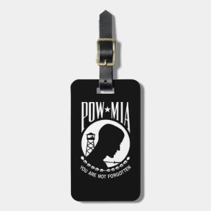 POW-MIA-Flagge: Vermisste Soldaten des Vietnamkrie Gepäckanhänger