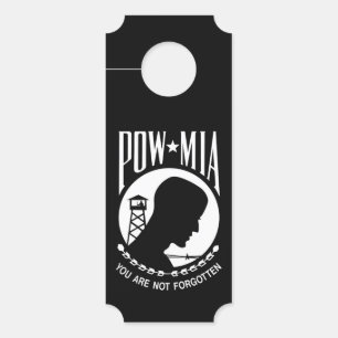 POW-MIA-Flagge: Vermisste Soldaten des Vietnamkrie Türanhänger