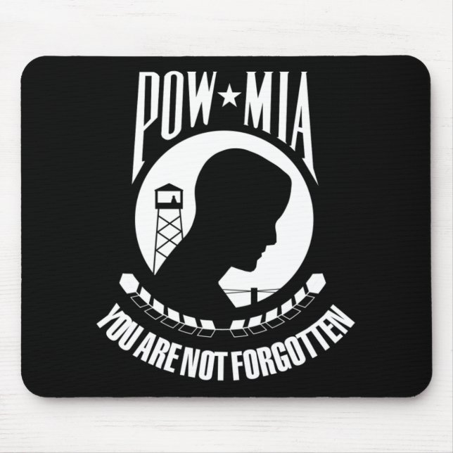POW*MIA-Kennzeichnung Mousepad (Vorne)