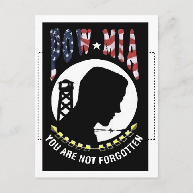 POW/MIA POSTKARTE (Vorderseite)