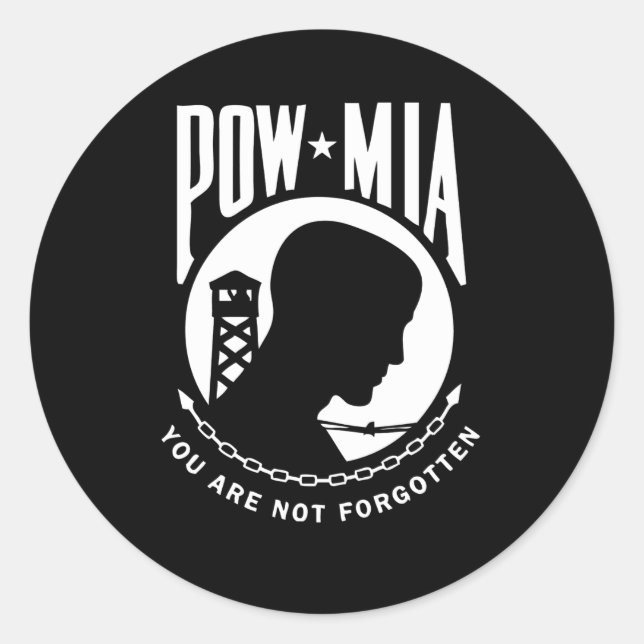 POW MIA Stickers (Vorderseite)