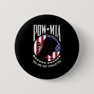 Pow Mia USA-Flagge Du wirst nicht vergessen Button