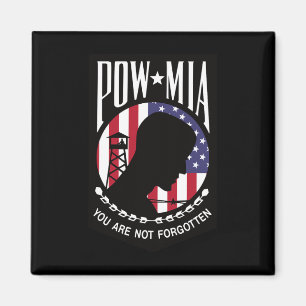 Pow Mia USA-Flagge Ihr Werdet Nicht Vergessen Magnet