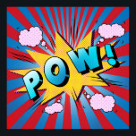 Pow Pop Art Comic Typografie Poster<br><div class="desc">Pow Pop Art Comic typografie Slogans auf rotem Hintergrund durch Markierung ashkenazi</div>