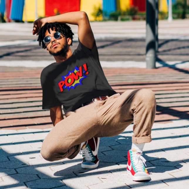 POW! Vintager Pop Art Comic Texteffekt T-Shirt (POW! Vintage Pop Art Comic Text Effect T-Shirt)