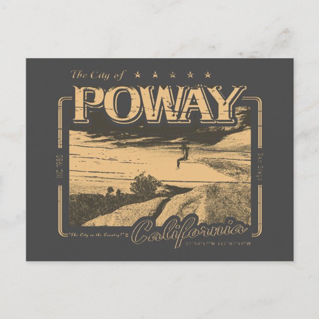 POWAY SAN DIEGO KALIFORNIA - KARTOFFELKROCK POSTKARTE (Vorderseite)