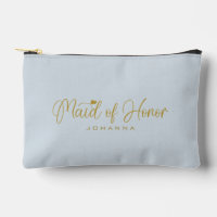 Powder Blue Maid of Honor Schriftzug Kosmetik