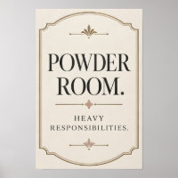Powder Room Starke Verantwortung Lustige Badezimme