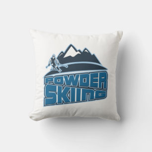 Powder Skifahren Wintersport in Moguls Kissen