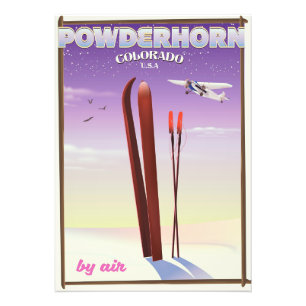 Powderhorn Colorado Reiseplakat Fotodruck