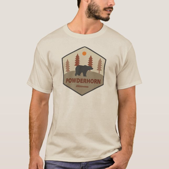 Powderhorn Wilderness Colorado Bear T-Shirt (Vorderseite)