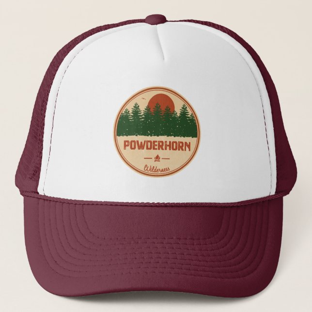 Powderhorn Wilderness Colorado Truckerkappe (Vorderseite)