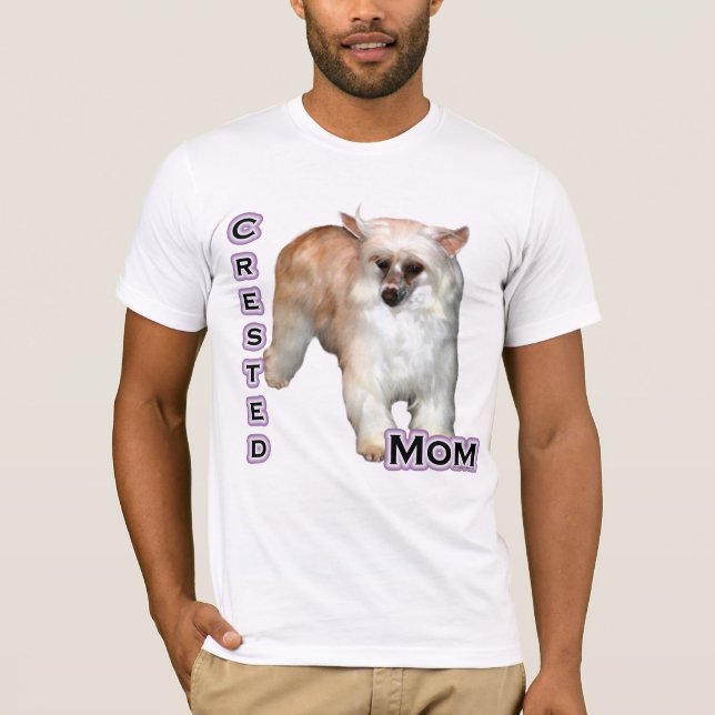 Powderpuff Crested Mama 4 T-Shirt (Vorderseite)