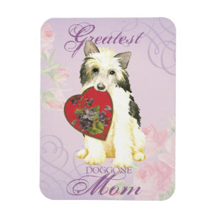 Powderpuff Heart Mama Magnet