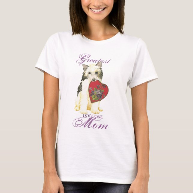 Powderpuff Heart Mama T-Shirt (Vorderseite)