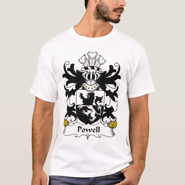 Powell-Familienwappen T-Shirt (Vorderseite)