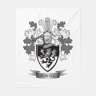 Powell-Familienwappen-Wappen Fleecedecke