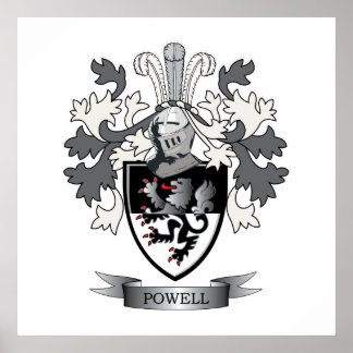 Powell-Familienwappen-Wappen Poster