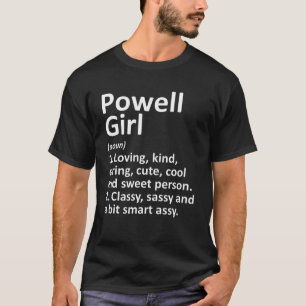 POWELL GIRL OH OHIO Funny City Zuhause Roots Gesch T-Shirt