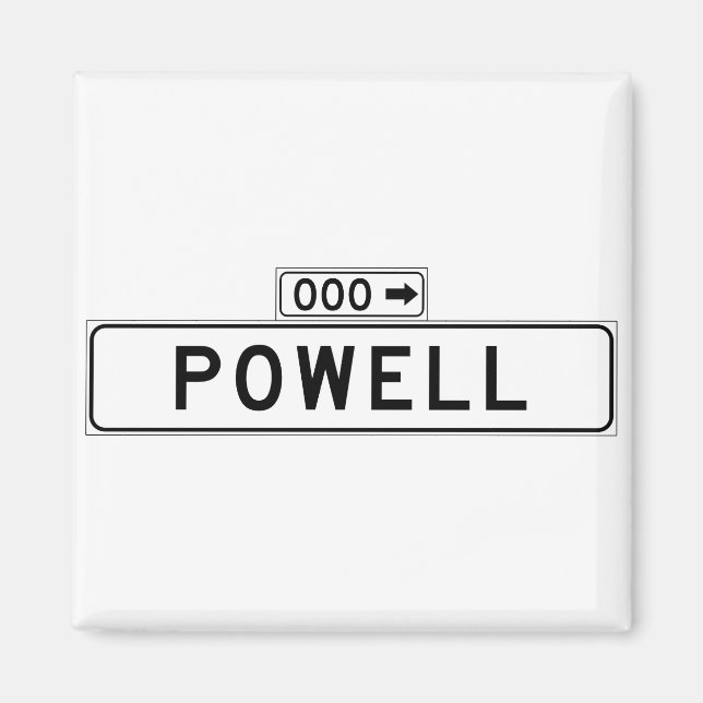 Powell St., San Francisco Street Sign Magnet (Vorne)