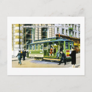 Powell und Market Streets, San Francisco, CA Postkarte