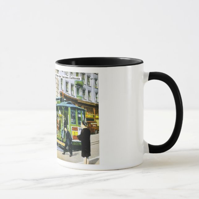 Powell und Markt-Straßen, San Francisco, CA Tasse (Rechts)