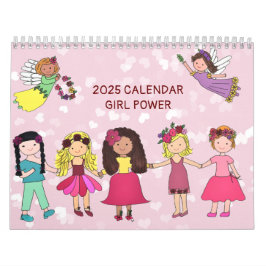 Power 2025 für Mädchen (mittlere Größe) Kalender