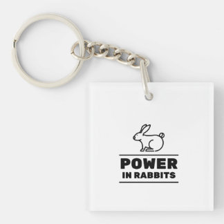 Power bei Kaninchen Schlüsselanhänger