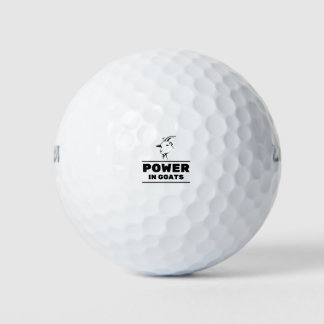 Power bei Ziegen Golfball