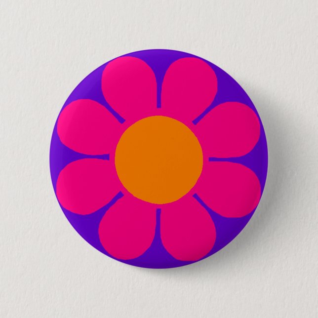 Power Blume Button (Vorderseite)
