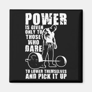 POWER - BODYBUILDING MOTIVIEREND MAGNET