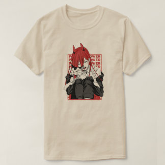 Power Chainsaw Man Teufelsmädchen Kunst T-Shirt