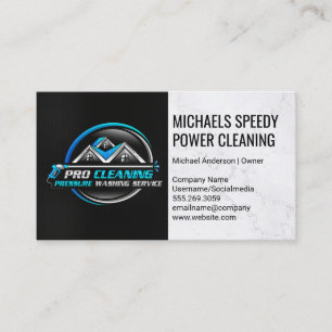 Power Cleaning Graphics Home Clean Services Visitenkarte