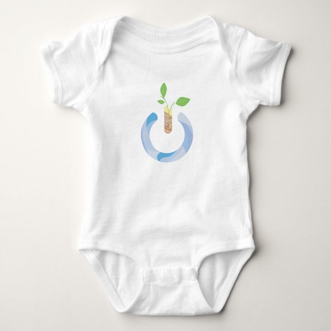 Power denken baby strampler (Vorderseite)