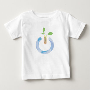Power denken baby t-shirt