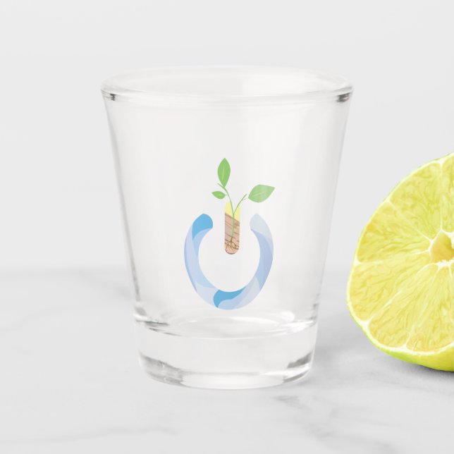 Power denken schnapsglas (Vorderseite)