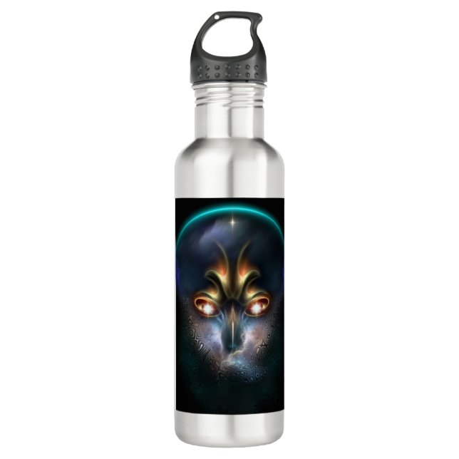 Power der alles sehenden Wasserflasche Edelstahlflasche (Vorderseite)