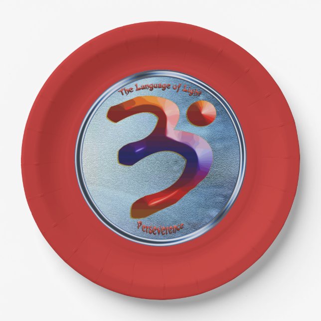 Power der Beharrlichkeit Pappteller (Vorderseite)