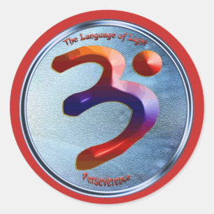 Power der Beharrlichkeit Runder Aufkleber