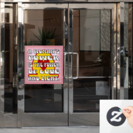 Power der Frau Fensteraufkleber