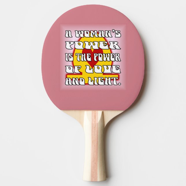 Power der Frau Tischtennis Schläger (Vorderseite)