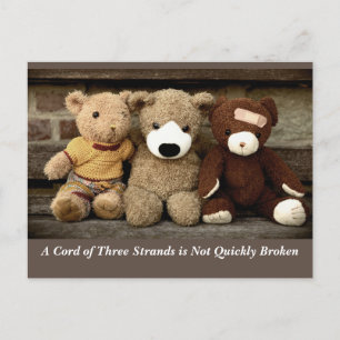 Power der Freundschaft Ecclesiastes 4:12 Postkarte