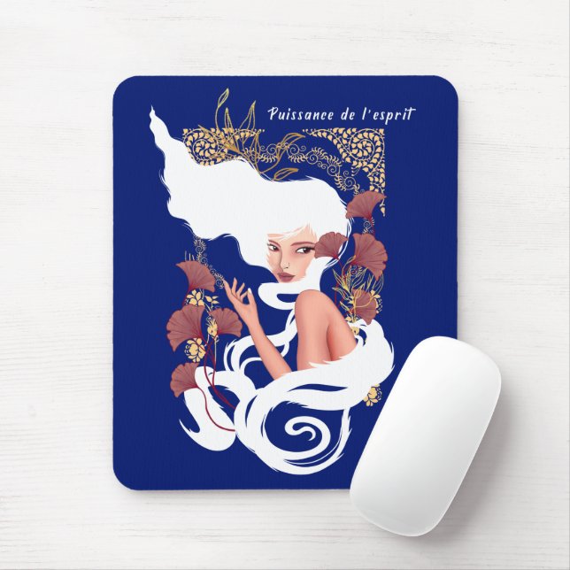 Power der Jugendstil-Blumenarchitektur Mousepad (Mit Mouse)