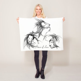 Power der Liebe Fleecedecke